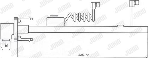 Jurid FAI116 - Сигнализатор, износ тормозных колодок autospares.lv