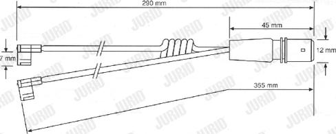 Jurid FAI117 - Сигнализатор, износ тормозных колодок autospares.lv