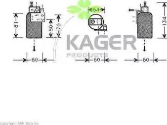 Kager 94-5277 - Осушитель, кондиционер autospares.lv