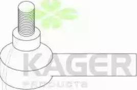 Kager 430950 - Наконечник рулевой тяги, шарнир autospares.lv