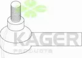 Kager 430951 - Наконечник рулевой тяги, шарнир autospares.lv