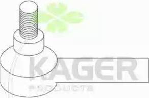 Kager 430921 - Наконечник рулевой тяги, шарнир autospares.lv