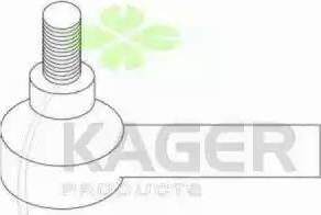 Kager 430858 - Наконечник рулевой тяги, шарнир autospares.lv