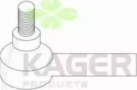 Kager 430857 - Наконечник рулевой тяги, шарнир autospares.lv