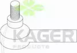 Kager 430871 - Наконечник рулевой тяги, шарнир autospares.lv