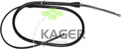 Kager 19-1660 - Тросик, cтояночный тормоз autospares.lv