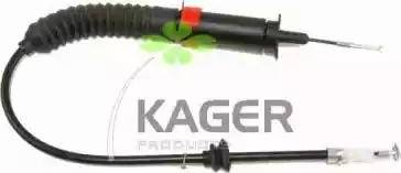Kager 19-2550 - Трос, управление сцеплением autospares.lv