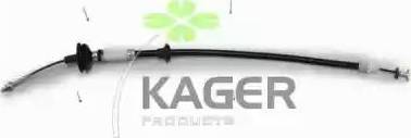 Kager 19-2744 - Трос, управление сцеплением autospares.lv