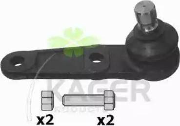 Kager 880131 - Шаровая опора, несущий / направляющий шарнир autospares.lv