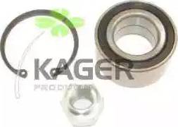 Kager 83-0001 - Подшипник ступицы колеса, комплект autospares.lv