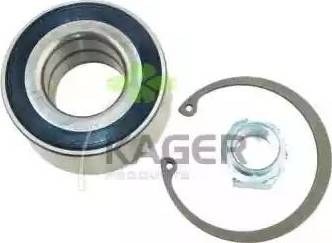 Kager 83-0149 - Подшипник ступицы колеса, комплект autospares.lv