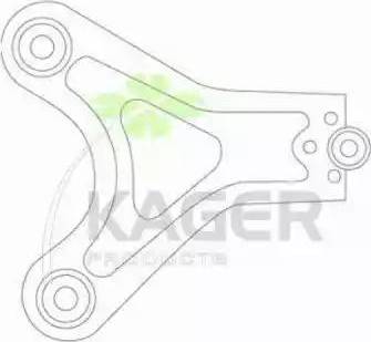 Kager 870662 - Рычаг подвески колеса autospares.lv