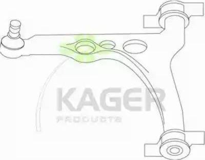Kager 870110 - Шаровая опора, несущий / направляющий шарнир autospares.lv