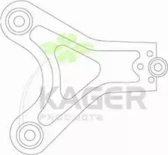 Kager 870258 - Рычаг подвески колеса autospares.lv