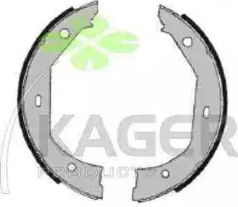 Kager 34-0427 - Комплект тормозов, ручник, парковка autospares.lv