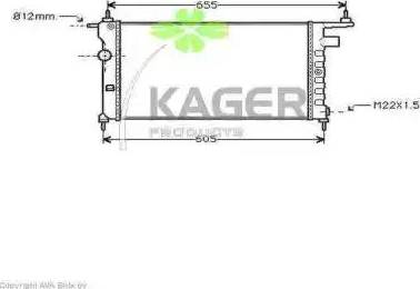 Kager 31-0768 - Радиатор, охлаждение двигателя autospares.lv