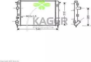 Kager 31-2002 - Воздушный фильтр, двигатель autospares.lv