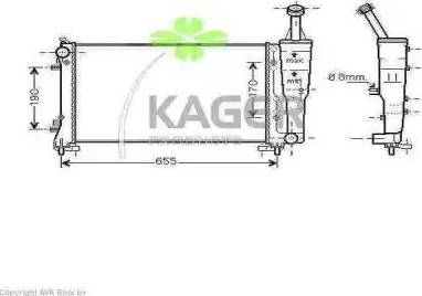 Kager 31-2394 - Радиатор, охлаждение двигателя autospares.lv