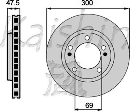 Kaishin CBR441 - Тормозной диск autospares.lv