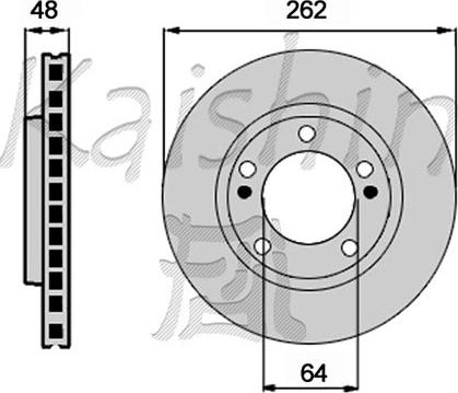 Kaishin CBR442 - Тормозной диск autospares.lv