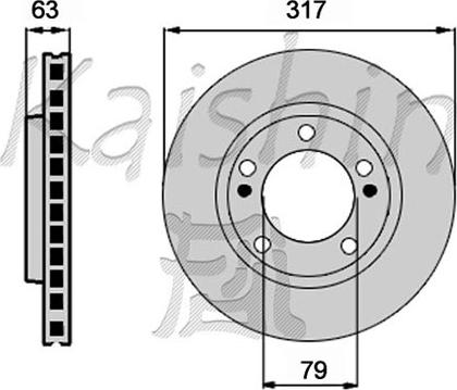 Kaishin CBR459 - Тормозной диск autospares.lv