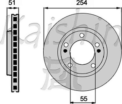 Kaishin CBR454 - Тормозной диск autospares.lv