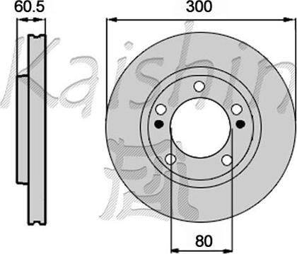 Kaishin CBR455 - Тормозной диск autospares.lv