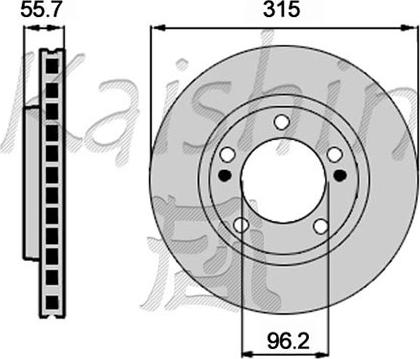 Kaishin CBR450 - Тормозной диск autospares.lv