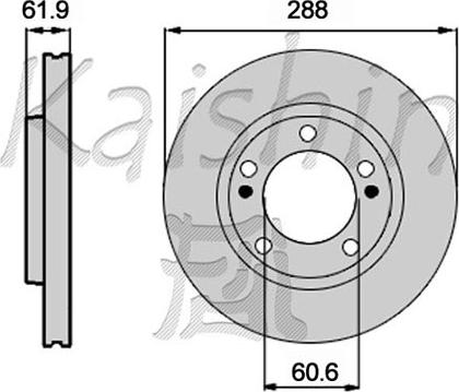 Kaishin CBR465 - Тормозной диск autospares.lv