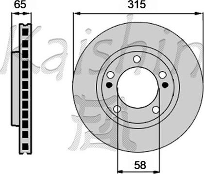 Kaishin CBR466 - Тормозной диск autospares.lv