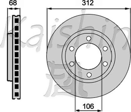 Kaishin CBR462 - Тормозной диск autospares.lv