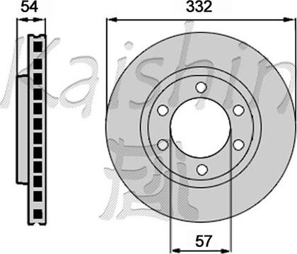 Kaishin CBR404 - Тормозной диск autospares.lv