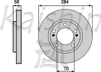 Kaishin CBR402 - Тормозной диск autospares.lv