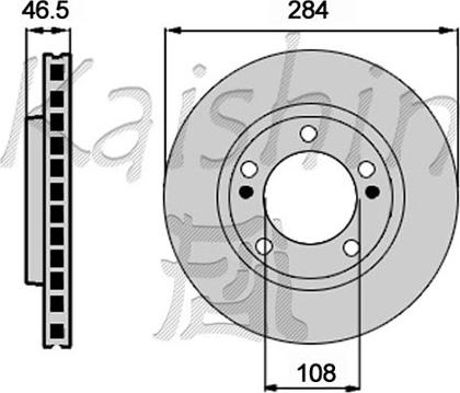 Kaishin CBR484 - Тормозной диск autospares.lv