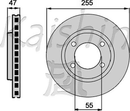 Kaishin CBR429 - Тормозной диск autospares.lv