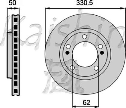 Kaishin CBR474 - Тормозной диск autospares.lv