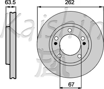 Kaishin CBR478 - Тормозной диск autospares.lv