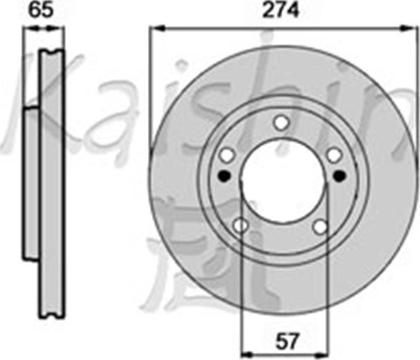 Kaishin CBR546 - Тормозной диск autospares.lv