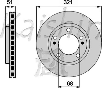 Kaishin CBR548 - Тормозной диск autospares.lv