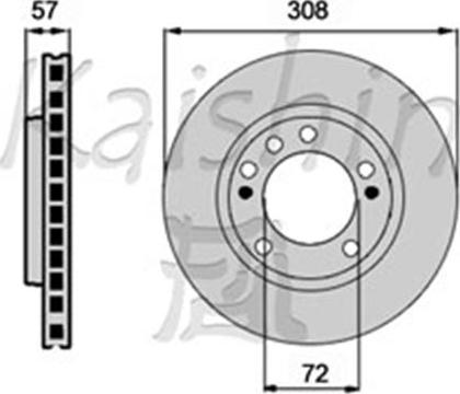 Kaishin CBR551 - Тормозной диск autospares.lv