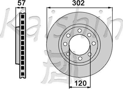 Kaishin CBR565 - Тормозной диск autospares.lv