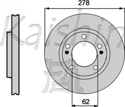 Kaishin CBR534 - Тормозной диск autospares.lv