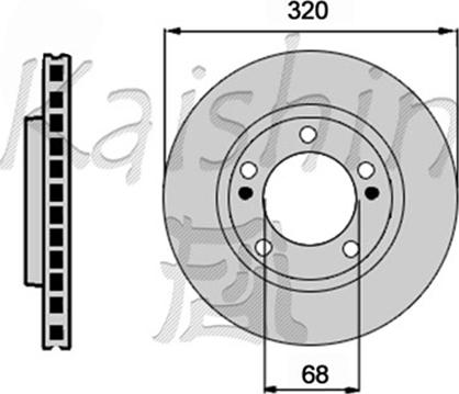 Kaishin CBR529 - Тормозной диск autospares.lv