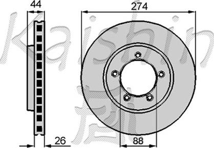 Villar 628.2682 - Тормозной диск autospares.lv