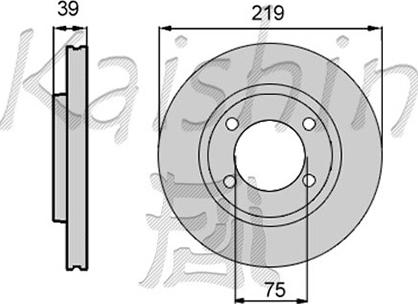 Kaishin CBR008 - Тормозной диск autospares.lv