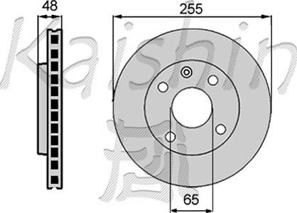 Kaishin CBR015 - Тормозной диск autospares.lv