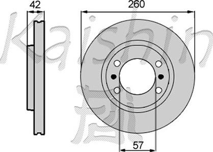 Kaishin CBR032 - Тормозной диск autospares.lv