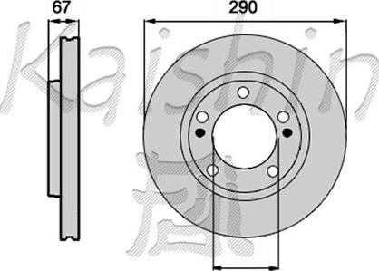 Kaishin CBR193 - Тормозной диск autospares.lv