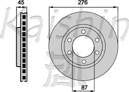 Kaishin CBR168 - Тормозной диск autospares.lv