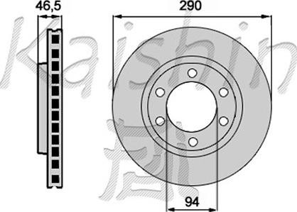 Kaishin CBR112 - Тормозной диск autospares.lv